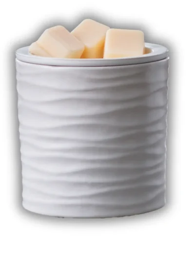 Harmony Spa ceramic wax warmer designed to gently melt wax and release calming fragrance