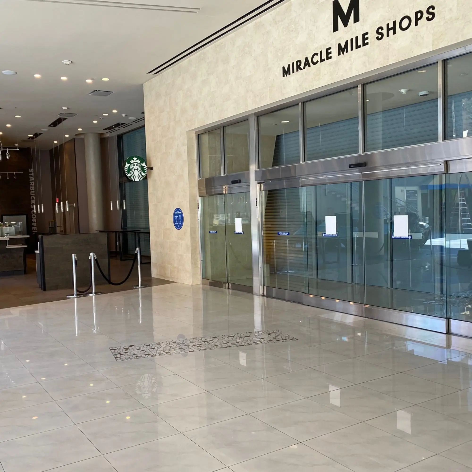 Miracle Mile Shops Enterance from Elara Smells like the Promenade