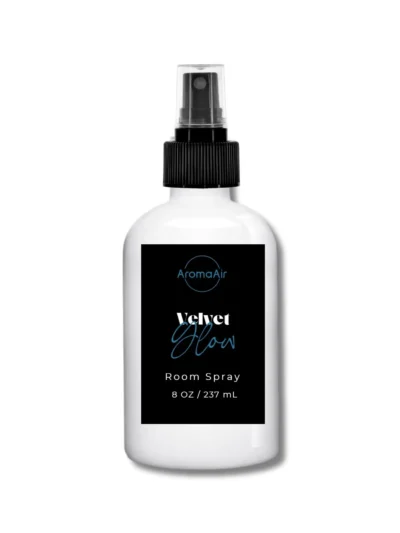 Velvet Glow Room Spray inspired by The Cosmopolitan Las Vegas, featuring pomelo, grapefruit, vanilla, amber, tonka bean, and warm spice notes.